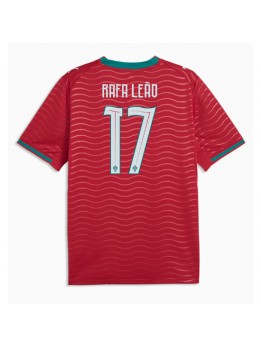 Portugal Rafael Leao #17 Replika Hemmakläder VM 2026 Kortärmad